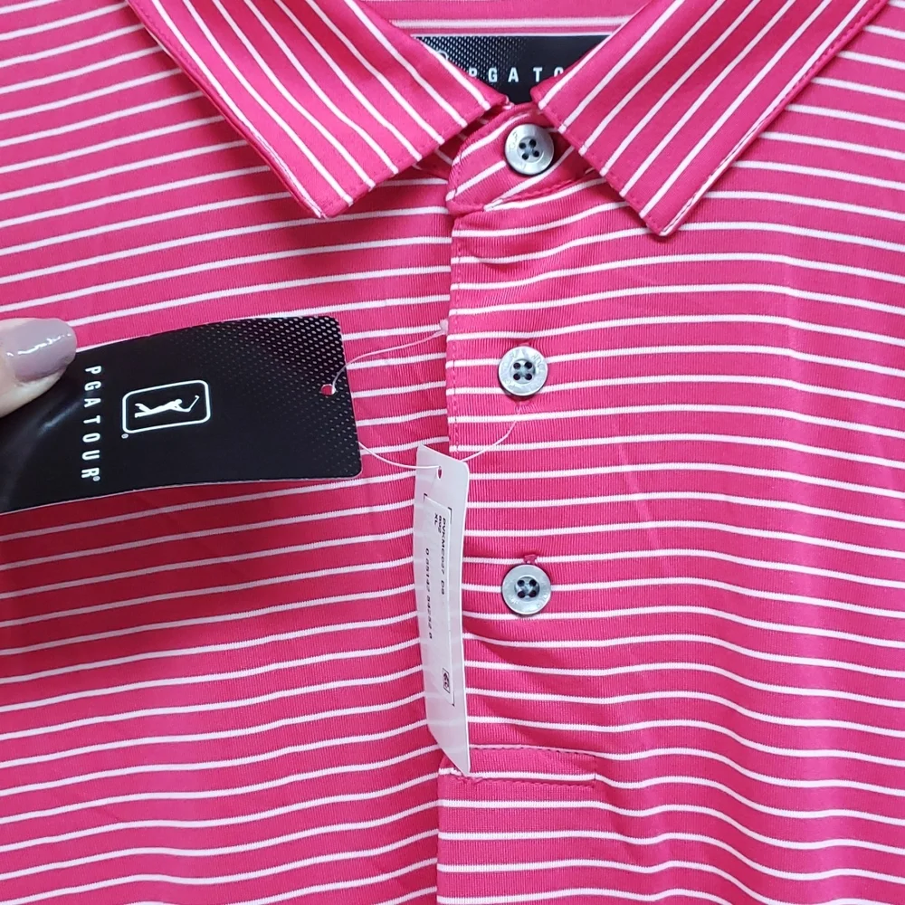 PGA Tour Freeform Men Short Sleeve Polo Shirt. (XL) - Picture 5 of 8